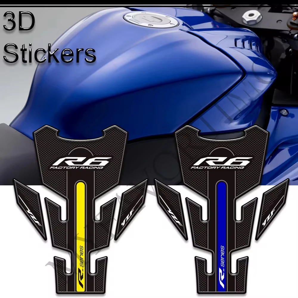 

2017 2018 2019 2020 2021 2022 Stickers Decals Protector Tank Pad Side Grips Gas Fuel Oil Kit Knee For YAMAHA YZF-R6 YZF R6 YZFR6