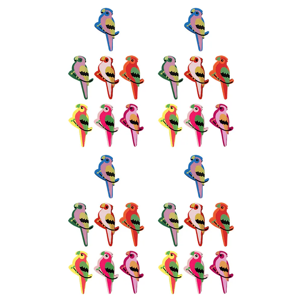 

30 Pcs Bird Shaped Push Pins Cute Cartoon Thumb Tacks for Cork Board Photo Wall Wooden Material Office Supplies