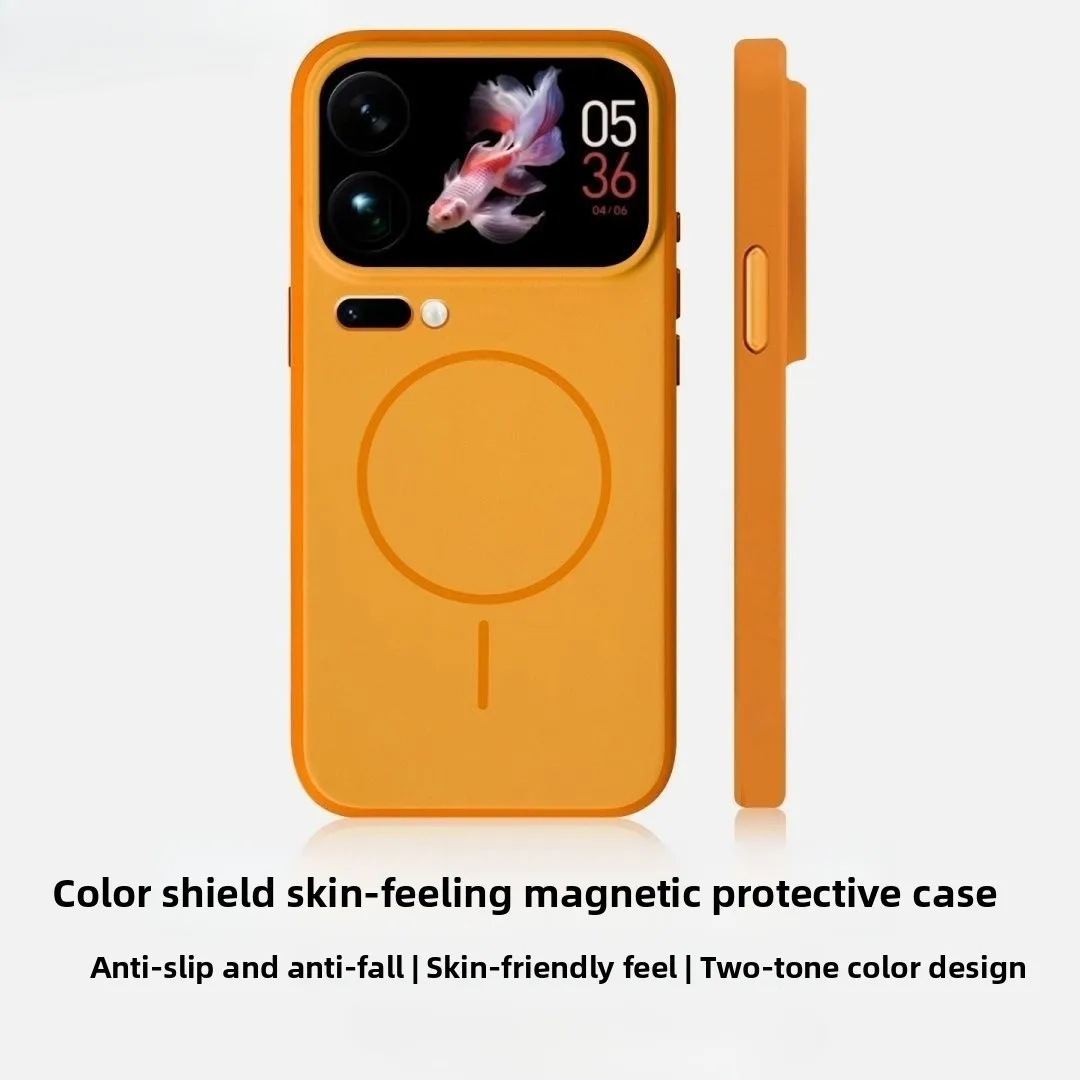 Магнитный чехол для Xiaomi 17 Pro Max со стильными цветами приятный кожи акриловый Mi 5G Фото №5