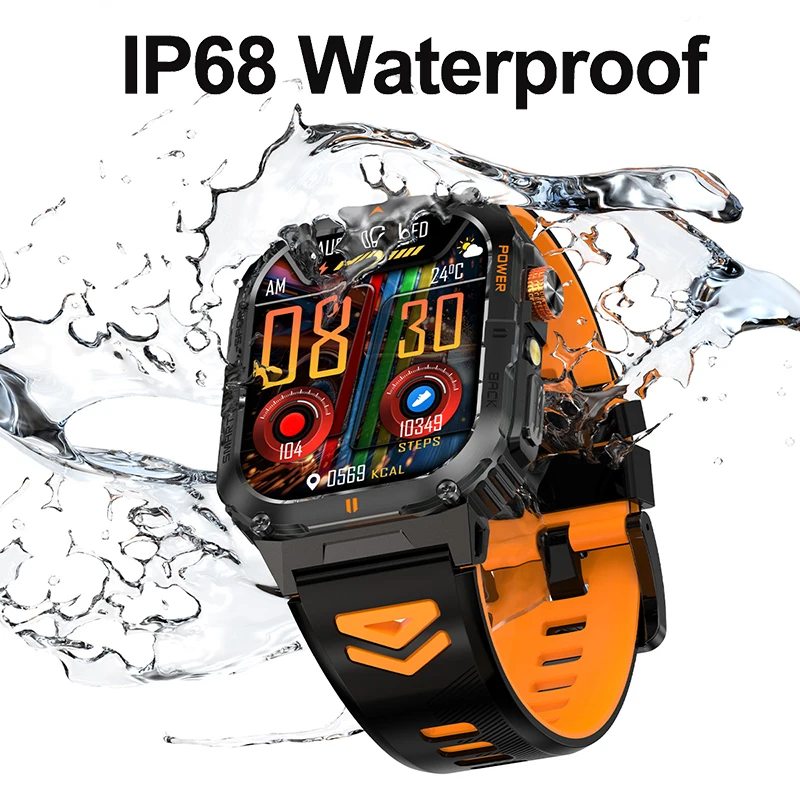 

2026 XIAOMI Bluetooth Call LED Flashlight Multiple Sports Modes Pedometer Men's Sports Smartwatch