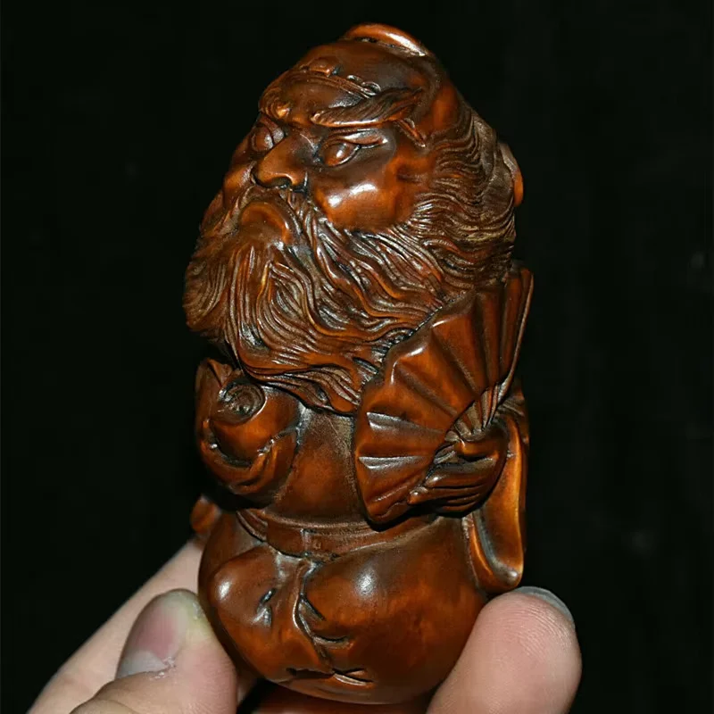 الصين القديمة خشب البقس الخشب منحوتة بيكسي تشونغ كوي تشونغكوي الله يطلق أشباح تمثال مكتب الديكور التماثيل للزينة هدية