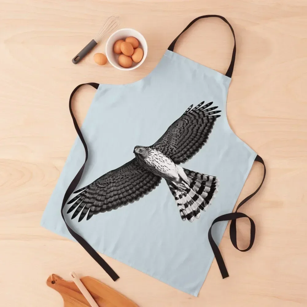

Cooper's Hawk in Flight Apron Kitchen For Women cleanings man chef uniform For Home Accessories Apron