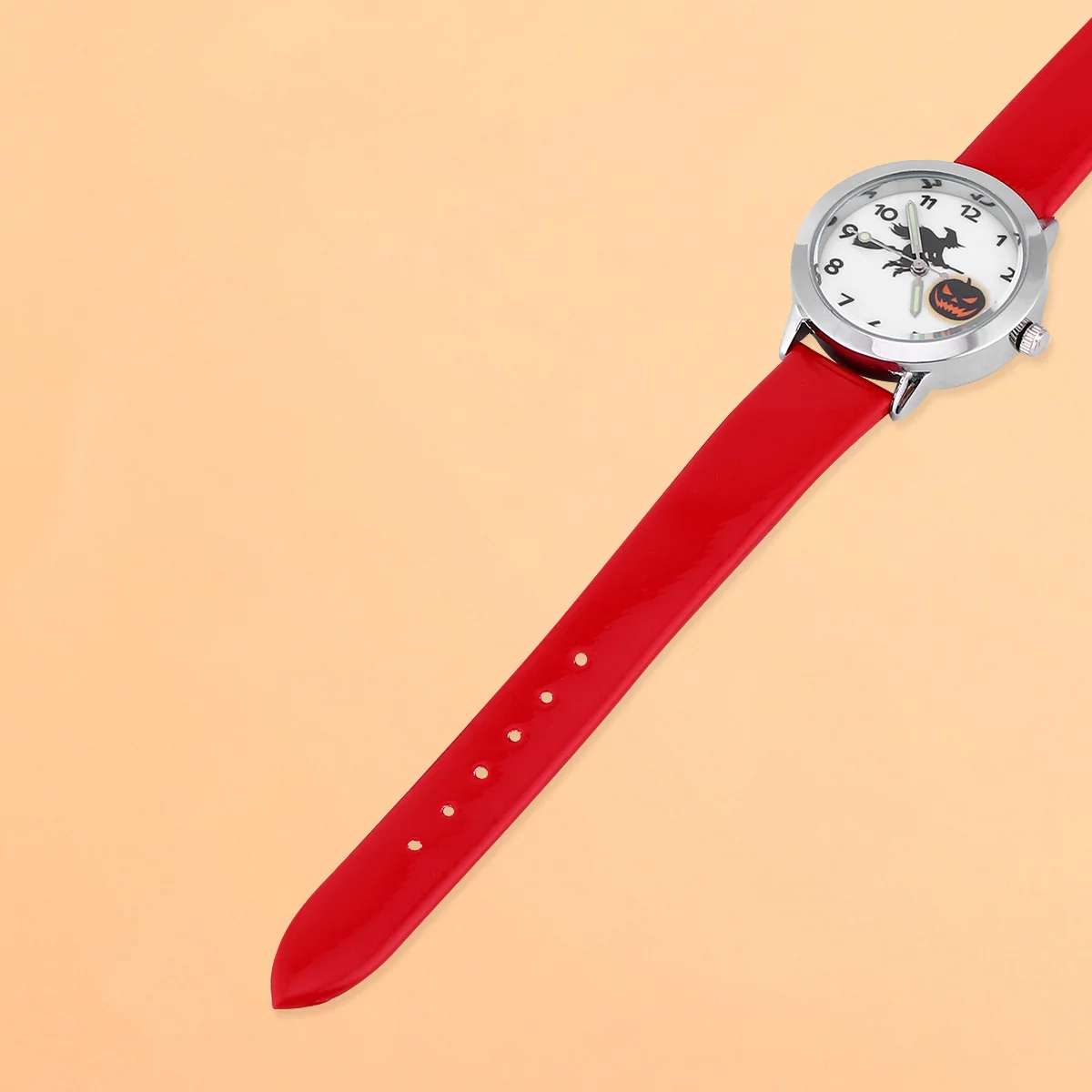 1 قطعة ساعة مؤشر مضيئة مع توهج في الظلام ميزة لطيف الساحرة موضوع كوارتز ساعة باللون الأحمر #3