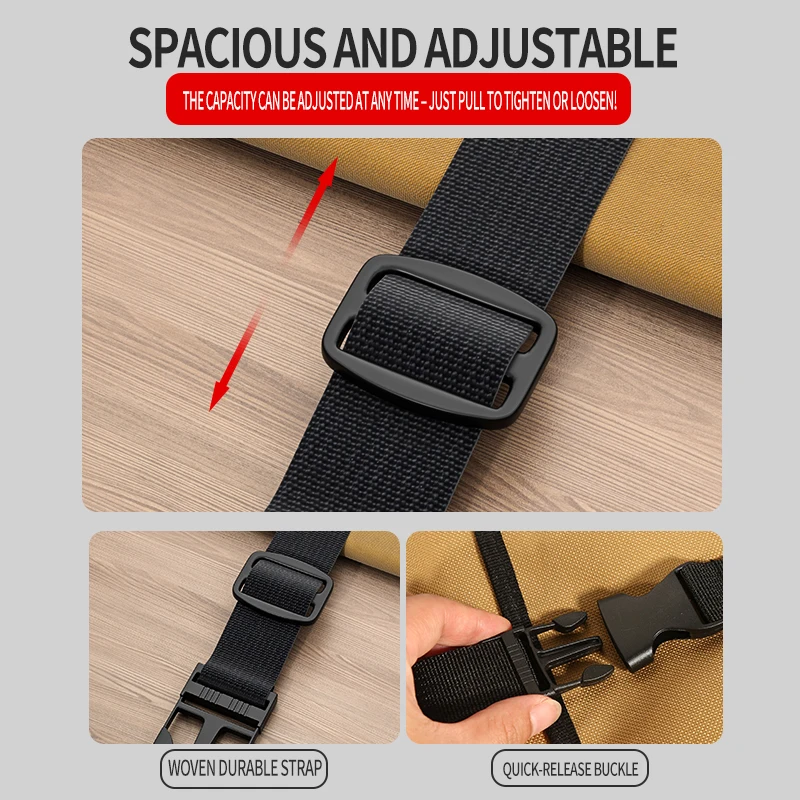 Borse per attrezzi Oxford Storage Kit di attrezzi portatile Bobina pieghevole Rolling Elettricisti Organizzatore Borse multiuso per kit di attrezzi di riparazione auto