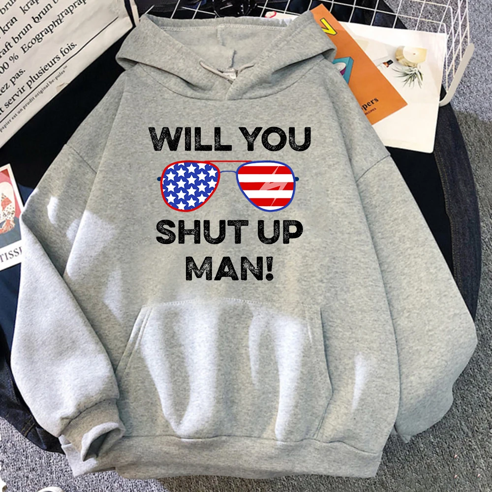 

Will You Shut Up Man Biden 2022 Men'S Hoodies Funny Warm Harajuku Streetwear Men Warm Sweatshirt Trend Sport Oversize Clothes