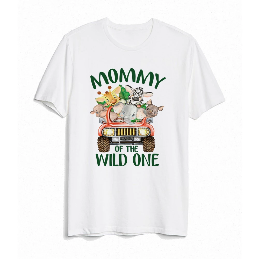 Baby Wild One Family Matching Outfit Jungle Party Dad Mom Sister Brother Baby Look Clothes T-shirt One Birthday Family Shirt Top