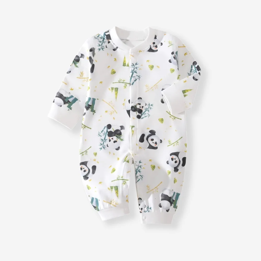 Spring Autumn Newborn Baby Boy Girl Romper 100% Pure Cotton Soft Cartoon Bodysuit 1-12 Months