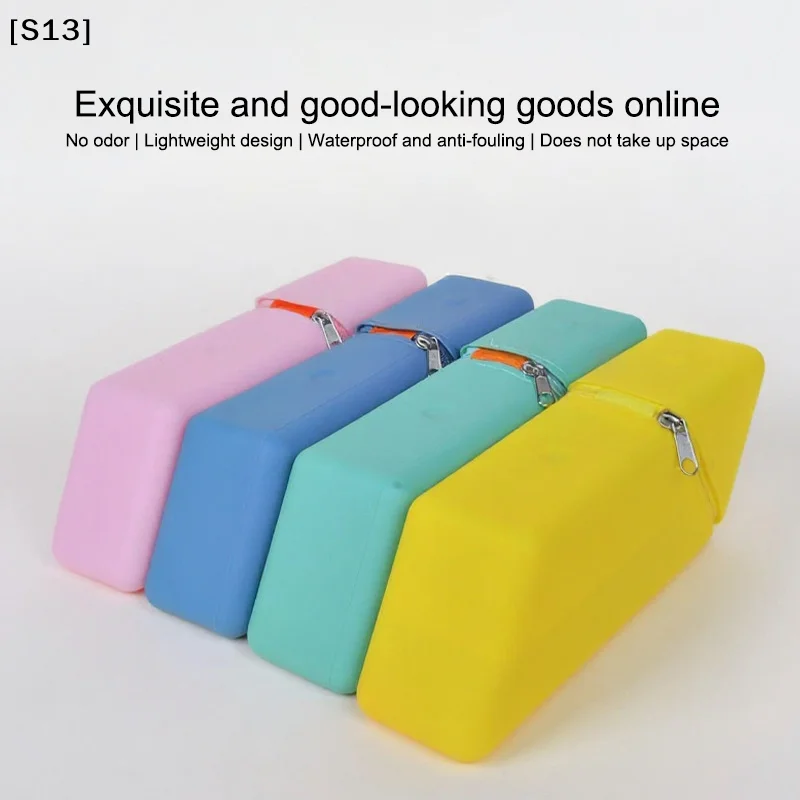 Stylish Foldable Silicone Pen Holder Multi-Purpose Desktop Stationery Organizer Cup For Office Study Students Practical Desk Sto