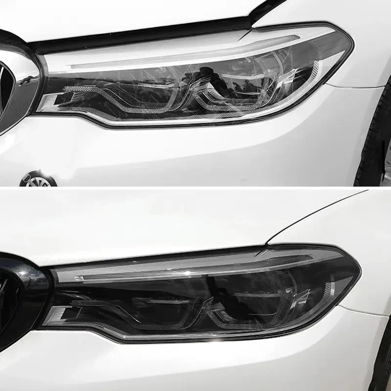 

SEAMETAL 30x120cm Car Headlight Protective Film Premium TPU Photochromic Headlamp Film Anti Scratch Auto-Styling Light Sticker
