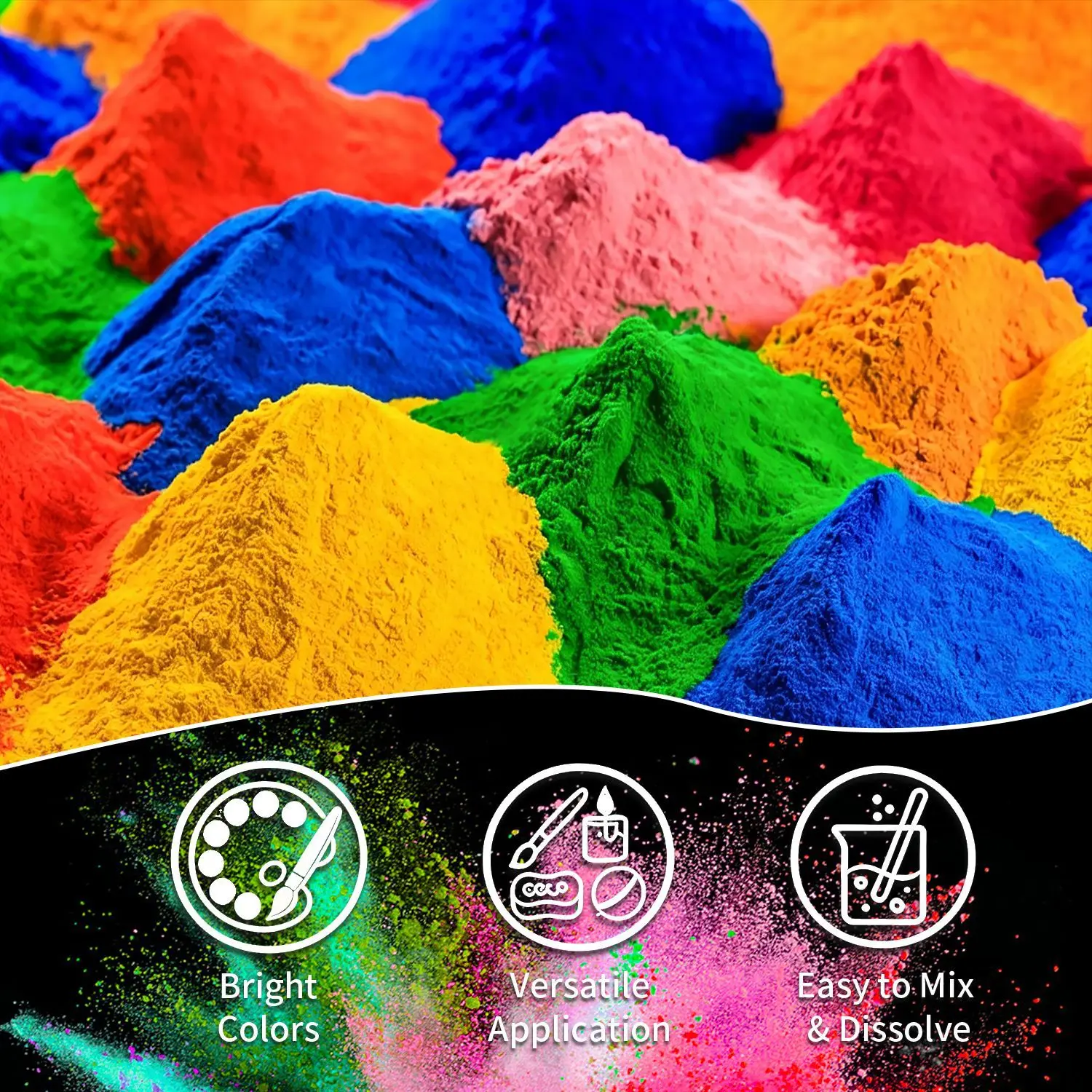 5g/Bag Mica Powder Pearlescent Pigment for Watercolor Painting, Shimmer Mineral Pigment for Epoxy Resin DIY Crafts, Soap Making