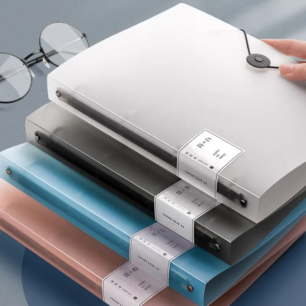 

Multifunctional PP Storage Booklet A4/A5/B5 Binder Loose Leaf Fil Bag Dustproof Archives Bag Home