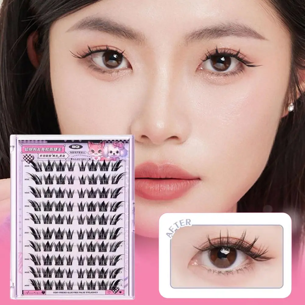 Manga Lash Extensions C Curl Press On Lash Clusters Wimpern Winged Eye Volume Makeups Fans Wimpern Fox's False Premades Q7J5