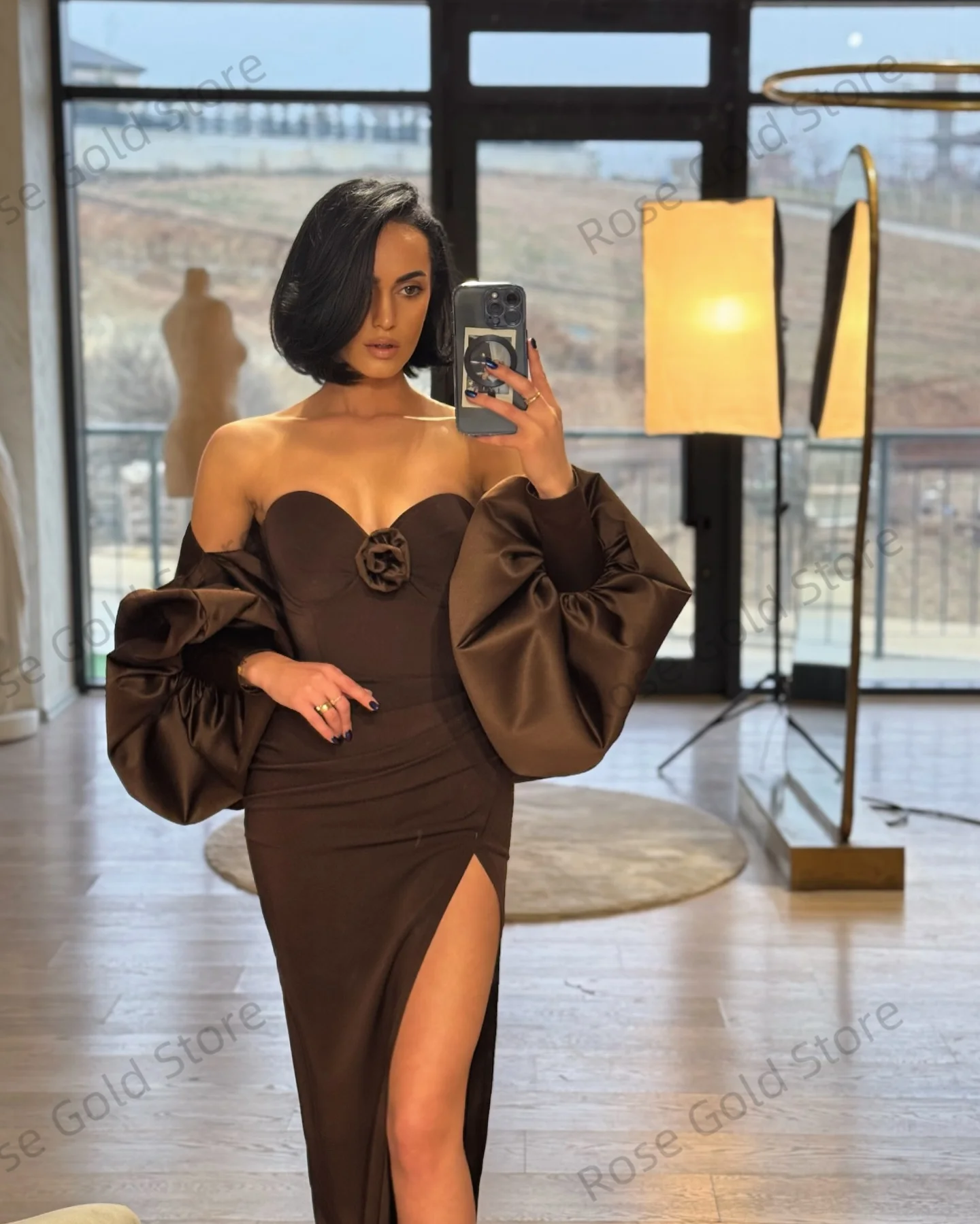 Nieuwe zeemeermin avondjurk klassieke lieverd formele vestidos de gala met bloemceremonie moderne zijsplit gewaden de soiree