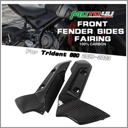 For Triumph Trident 660 Trident660 2021 2022 Front Fender Sides Fairing Carbon Fiber Fender Bracket Motorcycle Fender Guards