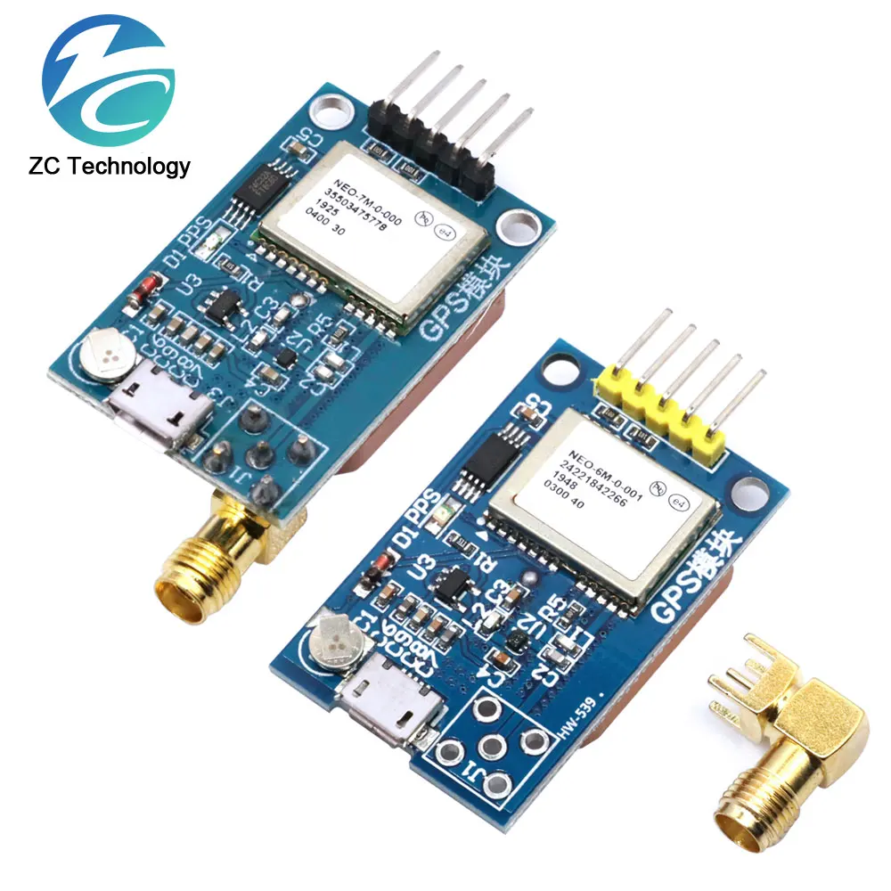 NEO-6M Micro USB GPS Module, NEO-7M, Satellite Positioning, 51 Single Chip for Arduino STM32 Routes, Ceramic Antenna Module NEO