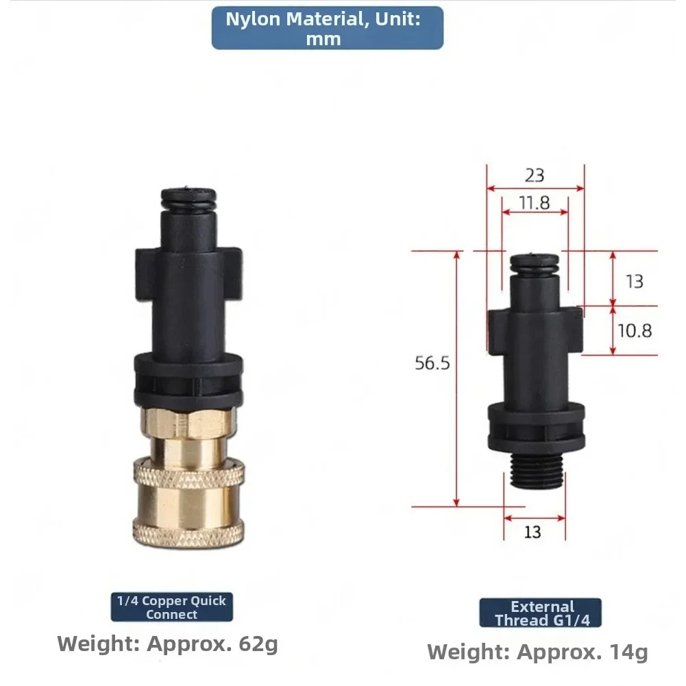 Quick Connect 14 Inch Adapter for Karcher Pressure Washer M22 14mm Female Connector Compatible with K2 to SLP Series