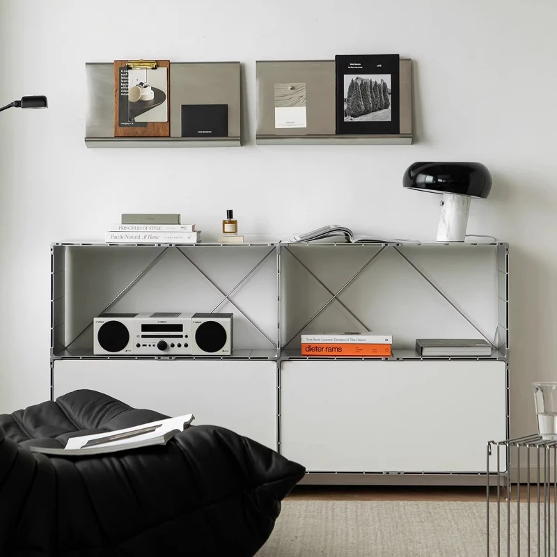 Modular cabinet DIY aluminum alloy rack metal storage cabinet