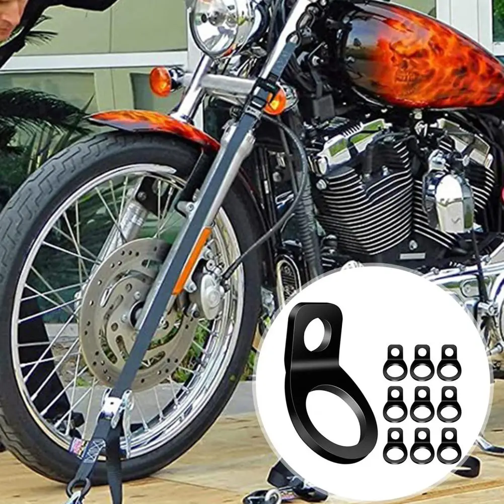 

Practical Tie Down Strap Rings Corrosion Resistant Long-lasting Stainless Steel Lashing Rings Motorcycle Parts