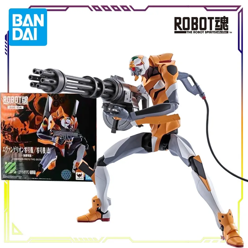 BANDAI Original ROBOT Soul EVA Series EVA Zero Machine Zero Machine modificado nueva edición de teatro Anime figura de acción modelo Juguetes