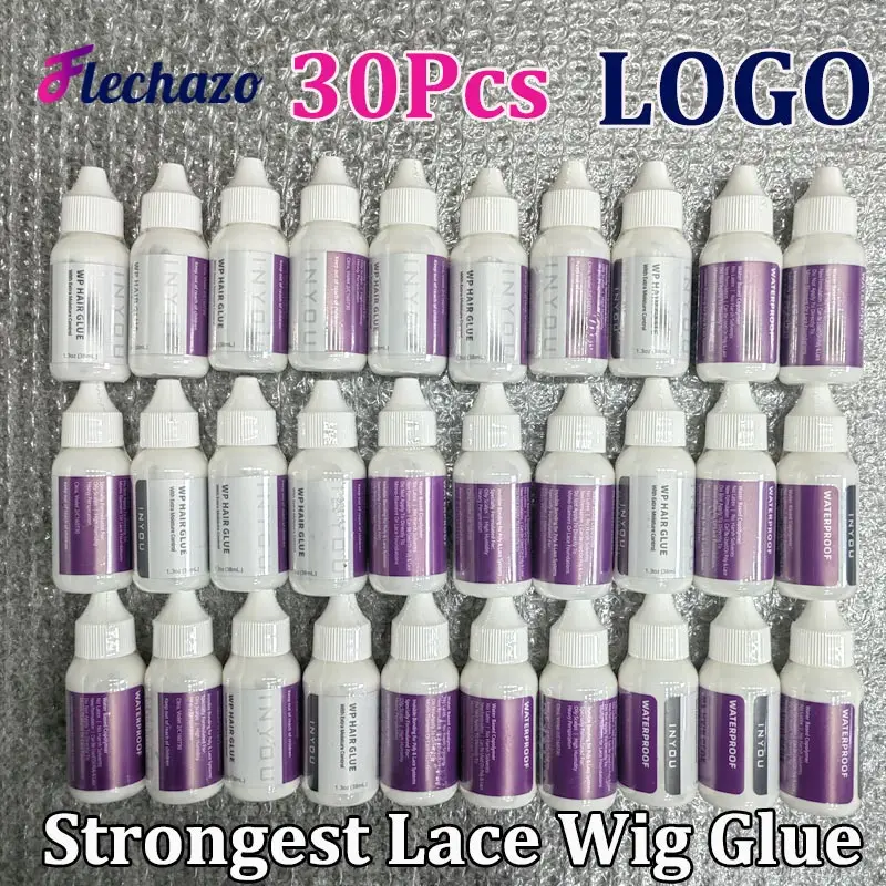 

Best Lace Wig Glue 30Pcs Logo Customize Wig Install Lace Glue Waterproof Lace Melting Glue Adhesive Easy To Apply Hair Adhesive