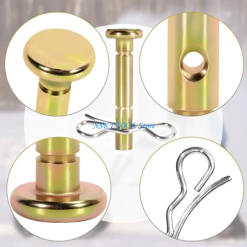 L8RC Pack of 20Pairs Shear and Cotter Pin Snow Blower Accessories Zinc Alloy 1/4