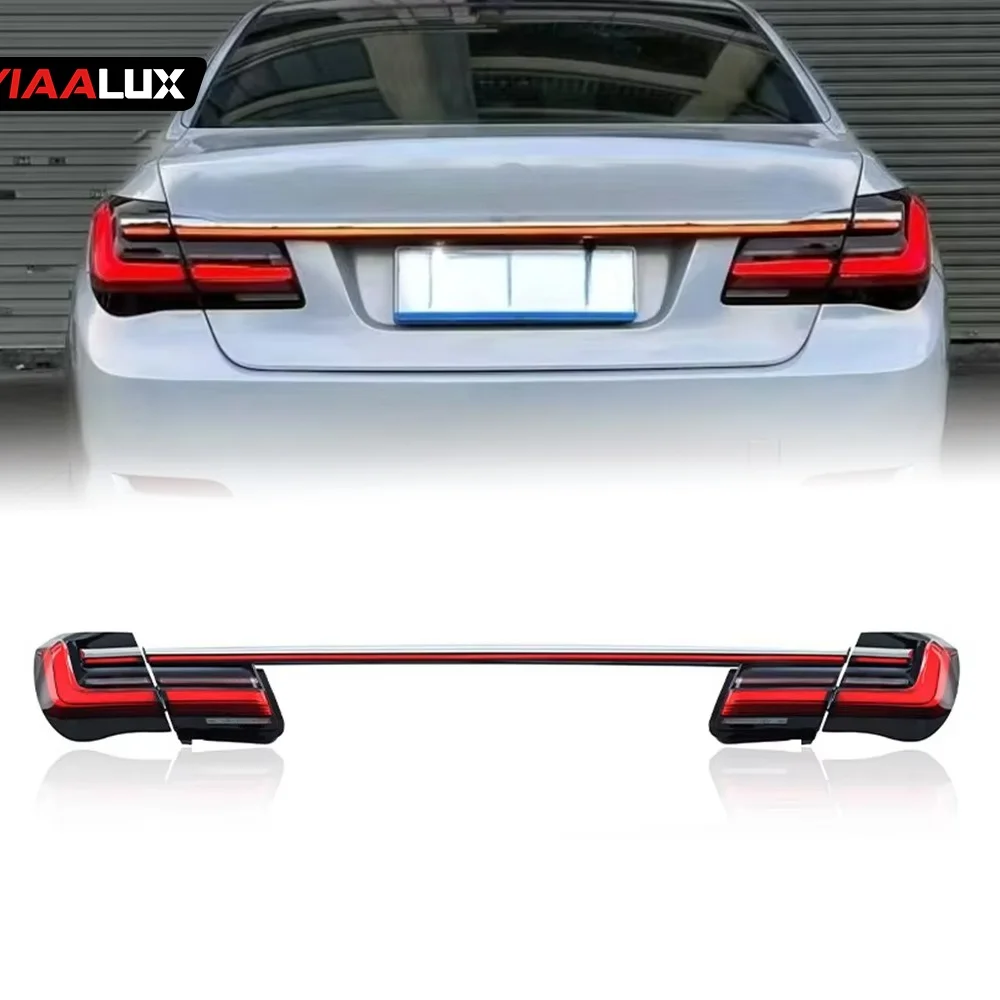 Modified Full LED Through Taillights For Bmw F01 F02 7 Series Led Taillight With Middle Light Bar 2009 - 2015 F02 Brake Lamp