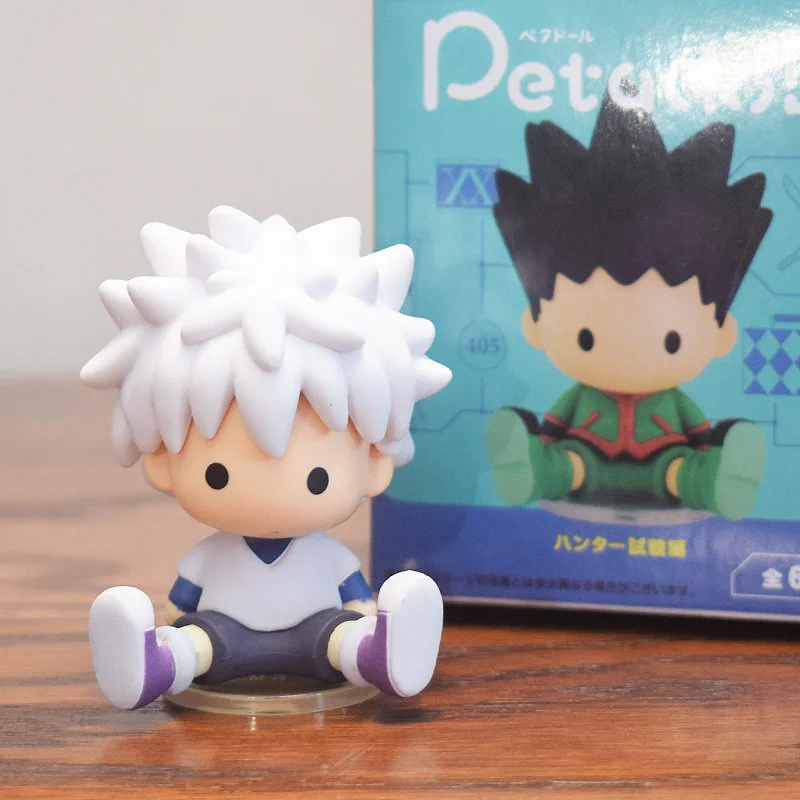 RE-MENT Hunter X Hunter Chrollo Zoldyck กล่องตาบอดของเล่นอะนิเมะรูป Exam Mini Bean Eye การทดลองบทความกล่องตาบอดตกแต่ง