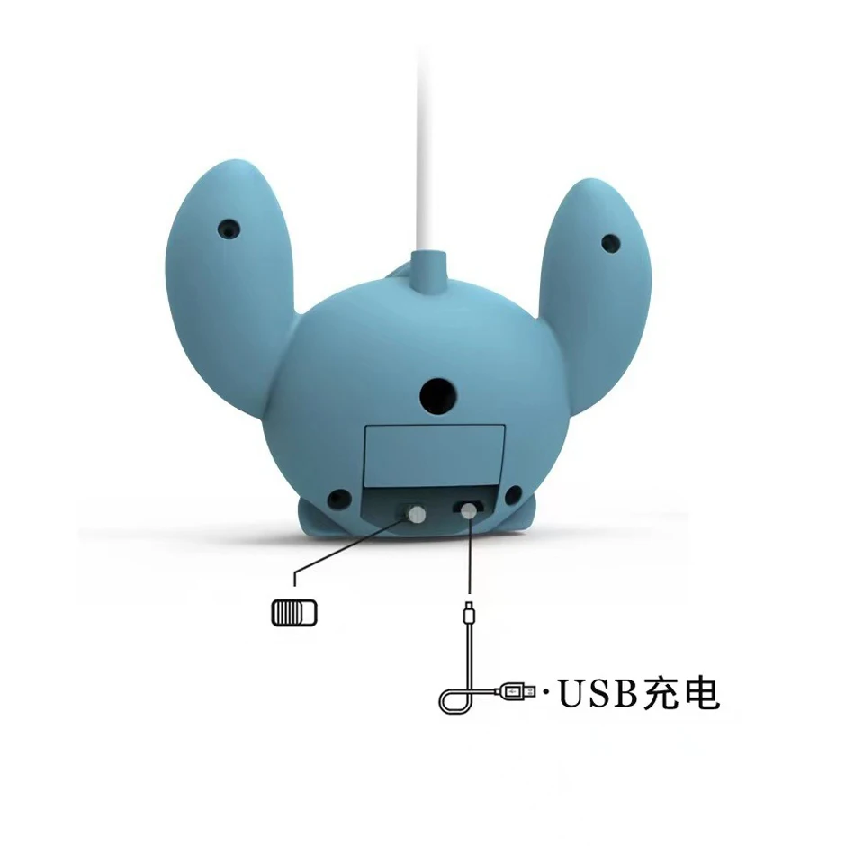 Disney Stitch Desktop Fan Cartoon Mini Small Fan Usb Charging Student Dormitory Office 360° Adjustable Cooling Ventilador Fans