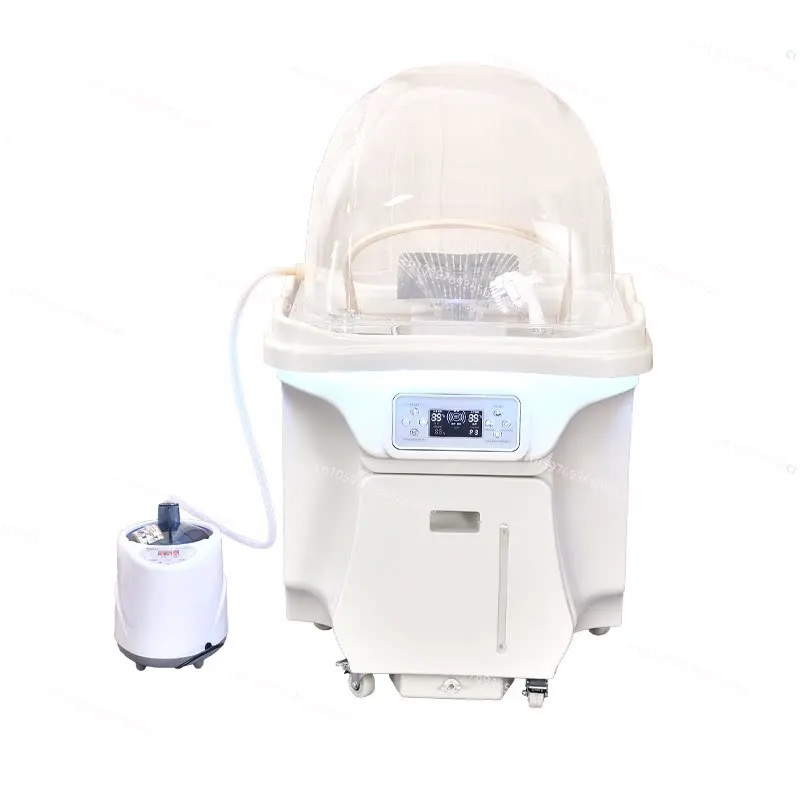 Mobile Hair Treatment  Basin Water Circulation Water Storage  Instrument with Constant Temperature Fumigation Beauty Shampoo Bed
