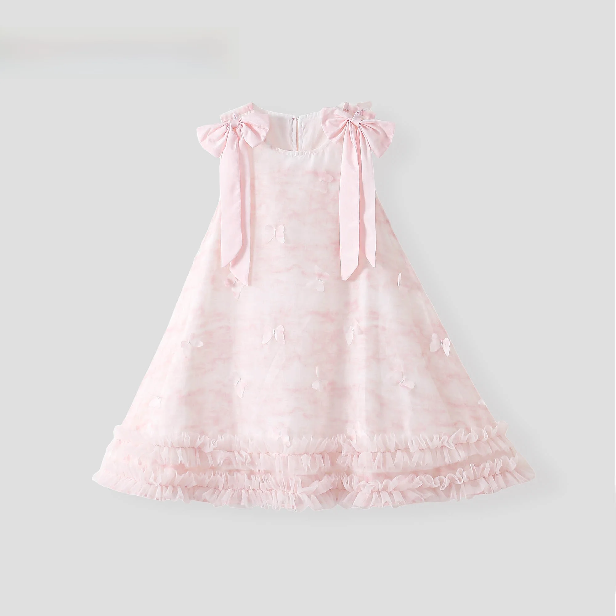 robe-sans-manches-pour-enfants-la-chapelle-elegante-et-unique-robe-d'ete-pour-filles-tissu-doux-et-confortable-design-taille-mi-haute-decontractee