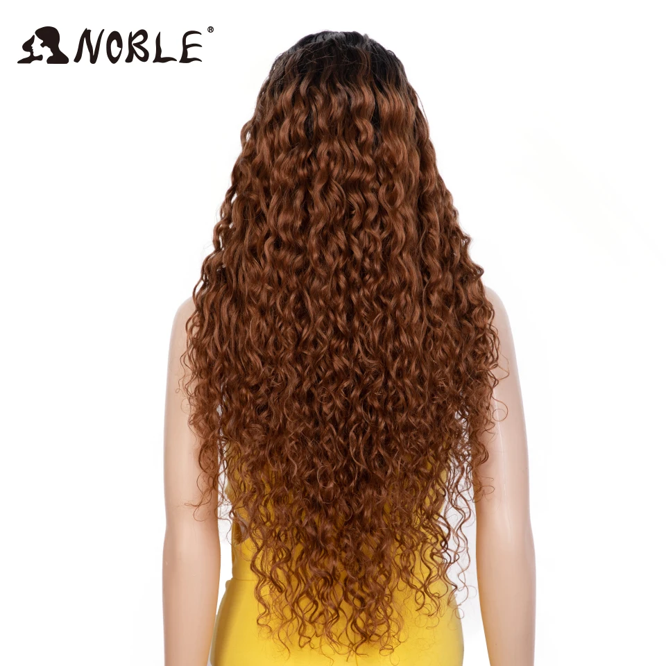 Edle synthetische Lace-Front-Perücke, 30 Zoll lange, lockige Haarperücke, Lace-Front-Afro-Perücke mit krausen Locken für Damen, Lace-Front-Perücke – Detail 17