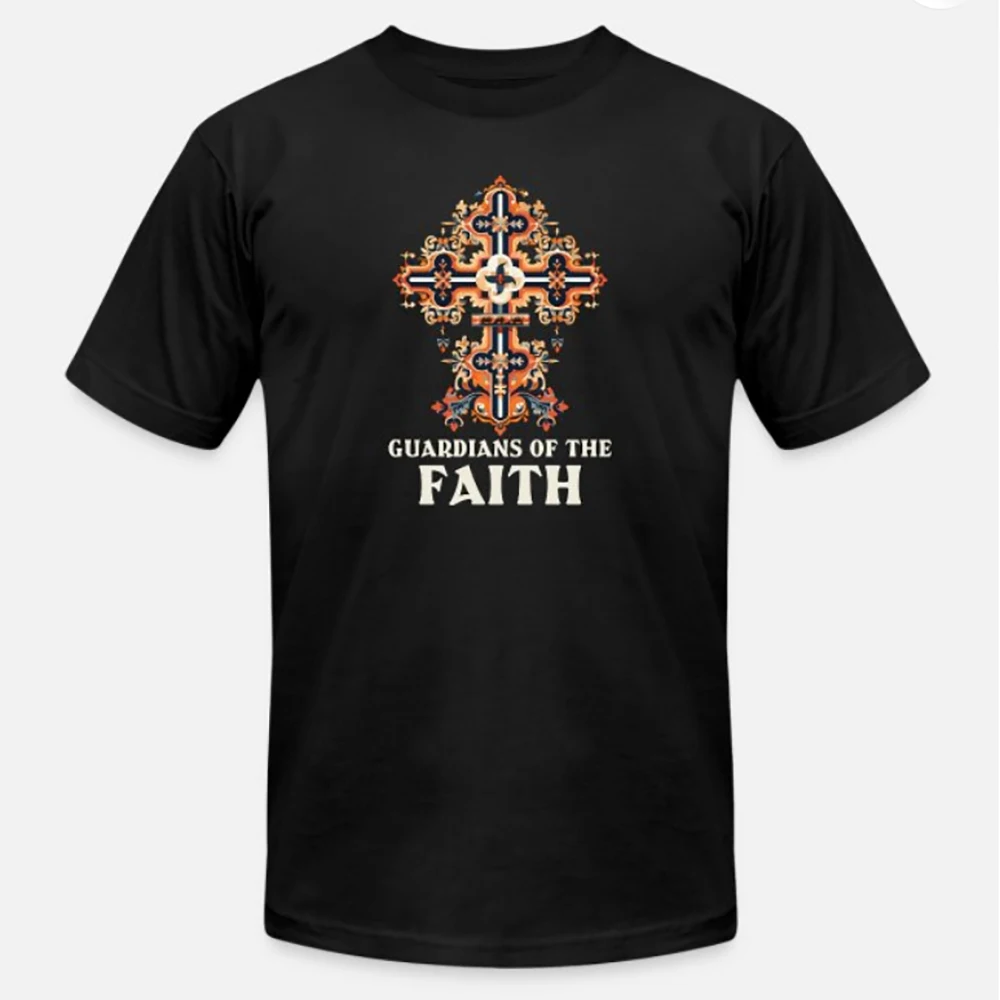 

Guardians of The Faith Orthodox Cross T-Shirt 100% Cotton O-Neck Short Sleeve Casual Mens T-shirt Size S-3XL
