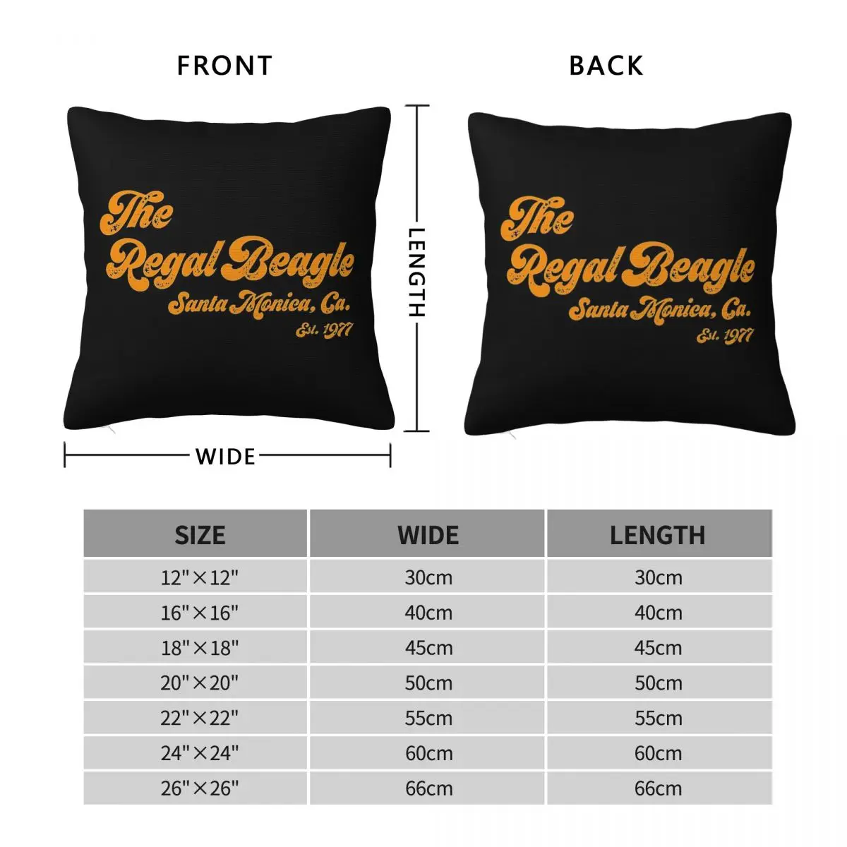 Regal Beagle Santa Monica CA Pub Pillowcase Polyester Linen Velvet Printed Zip Decor Throw Pillow Case Sofa 45x45
