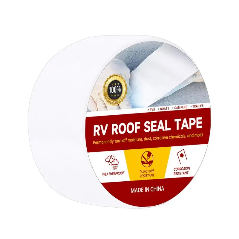 RV Roof Sealant Tape Seamless Self Priming Technology Auto RV Roof Sealant Protector Seal Strip Anti Cracks Waterproof RV Tape