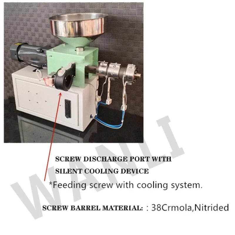 110V/220V SJ15 Single Screw Extruder Desktop Plastic Injection Molding Machine Polymer Material PP ABS Extrusion Small Extruder