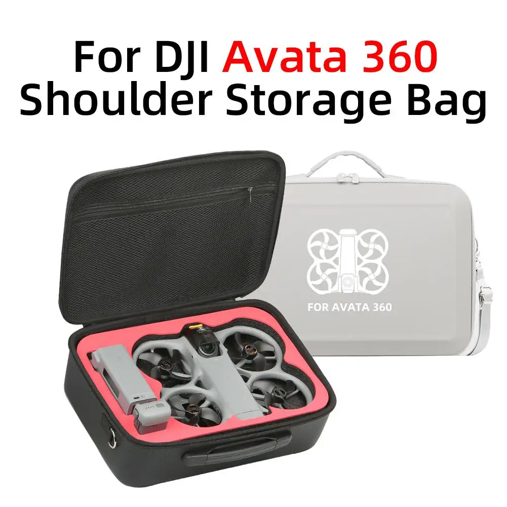 

Чехол-кейс для DJI Avata 360 Motion Fly More Combo, портативный водонепроницаемый жесткий кейс большой вместимости для аксессуаров дрона