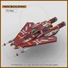 Ensembles de films vaisseau spatial Moc blocs de construction Striker-class Fighter technologie briques Starfighter Kits modèle jouets cadeaux de noël 3