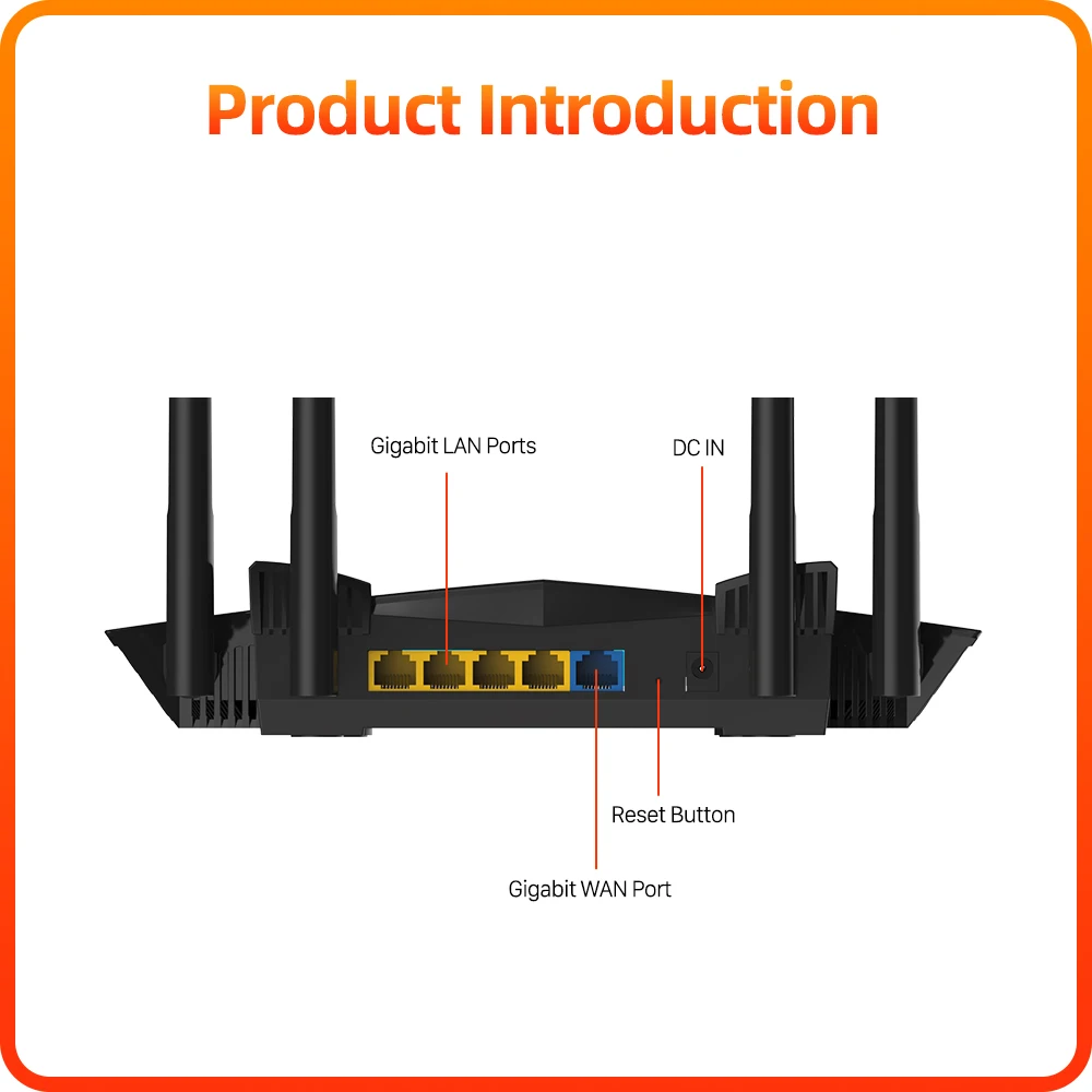 PIXLINK AC22 1200Mbps Wireless 5G Router Ripetitore Wi-Fi Amplificatore di segnale Wireless-AC Dual Band Smart Technology Porte a 4 Gigabit