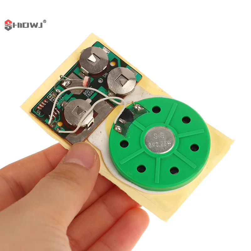 Recording Module Professional Button DIY Sound Chip Module With Double Faced Adhesive Tape Greeting Card Accessories