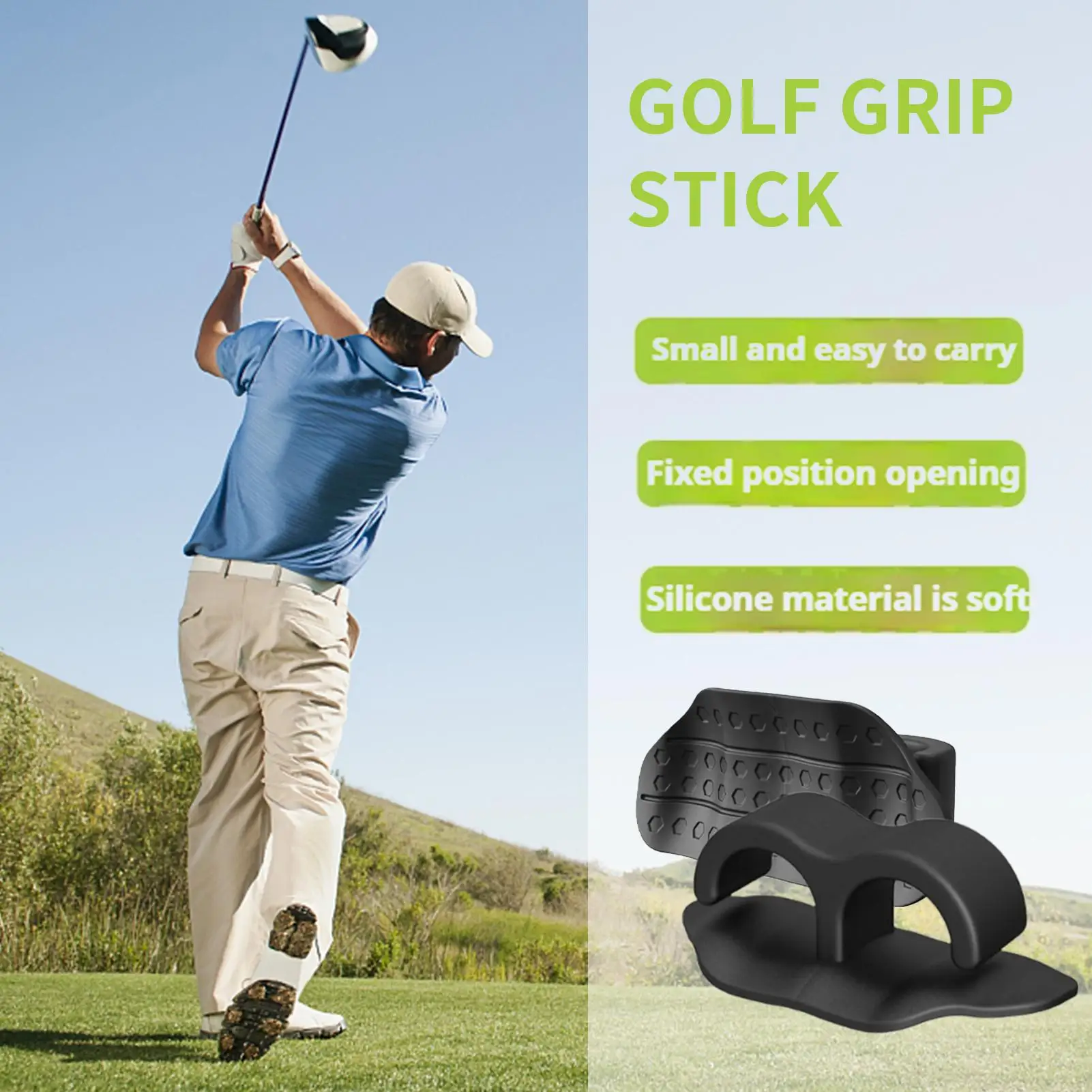 

Golf Training Grip Silicone Anti-slip Golf Club Grips Club Accessories For Practice Range Game Home Outdoor Course Beginner