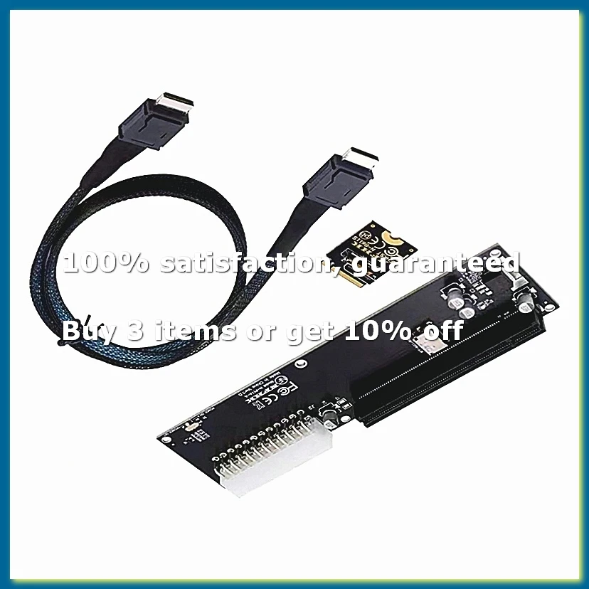 For Oculink SFF-8612 SFF-8611 Adapter Card PCI-E 16X 2230 M.2 M-Key Adapter for WIN Max2 External Graphics Card-DT30