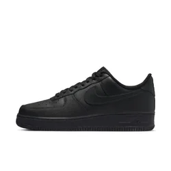 Nike nova listagem Air Force 1 Low sapatos de placa de moda masculina antiderrapante sapatos casuais pretos