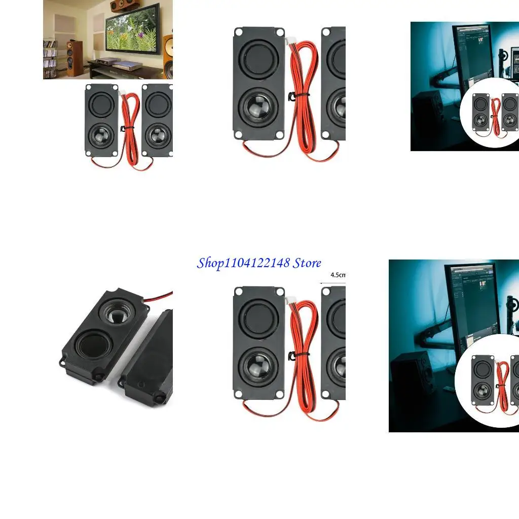 P9FA 2PCS مكبر صوت صوت واحد الحجاب الحاجز باس مكبر الصوت DIY للمسرح المنزلي