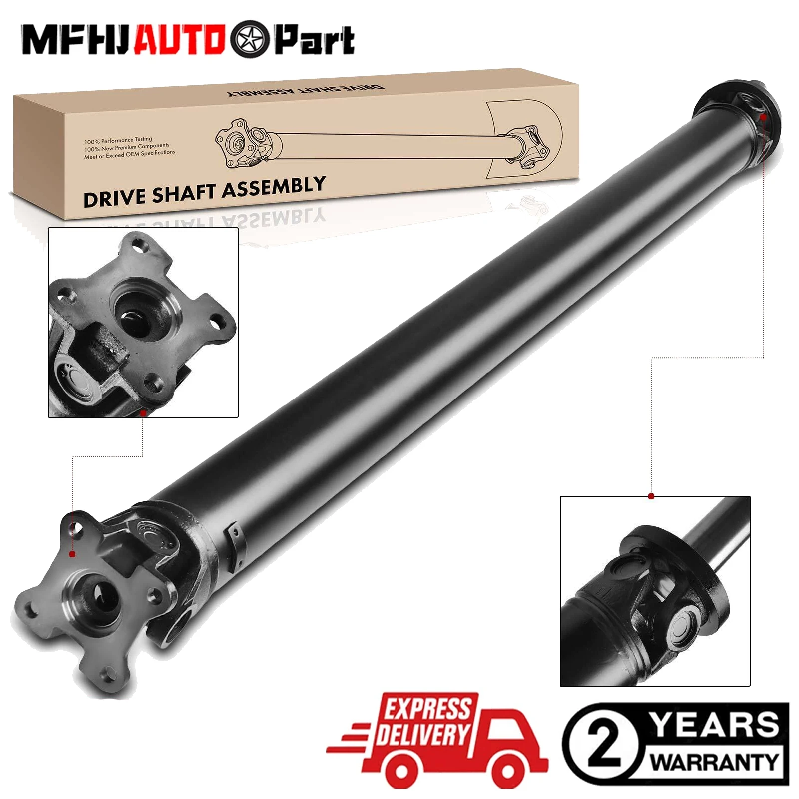 

Rear Driveshaft Prop Shaft Assembly for Ford F-150 2004-2008 Lincoln Mark LT 4WD