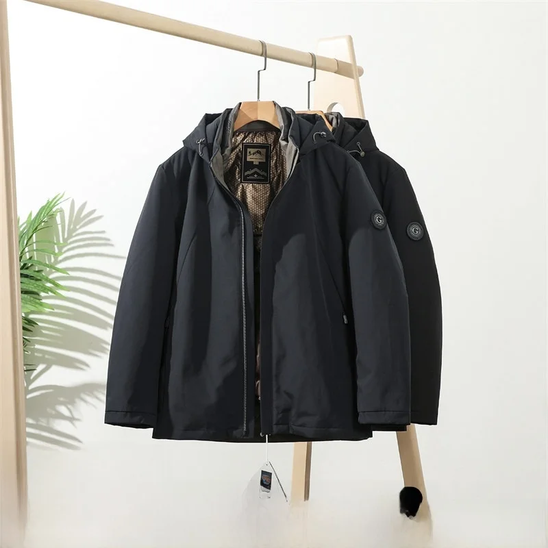 

Утепленная мужская зимняя куртка из гусиного пуха со съемной внутренней подкладкой и капюшоном: четыре варианта ношения для максимального комфорта и тепла