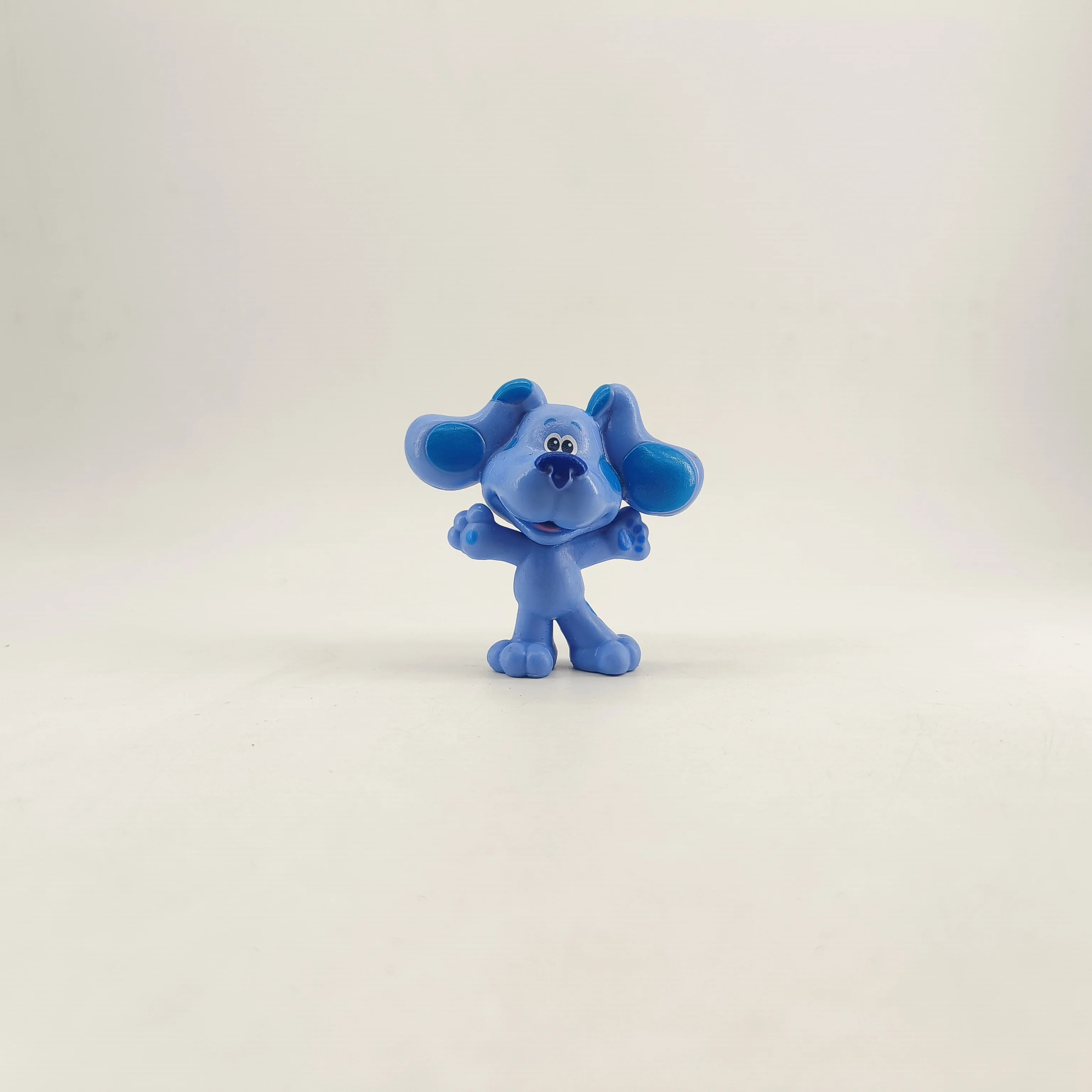 1 pçs blues pistas figura de ação brinquedos do miúdo dos desenhos animados azul rosa cão presente aniversário figuras ação bonecas para decoração casa cena adereços