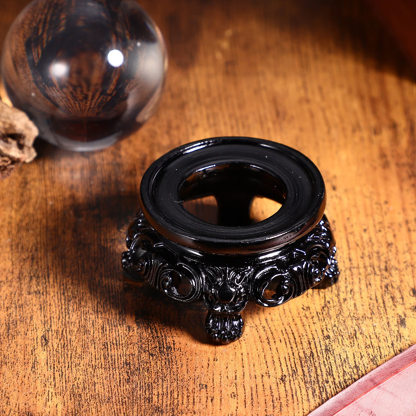 

1pcs Crystal Ball Stand Base Resin Hollow Design Sphere Holder For Decorative Crystal Display Wedding Christmas Home Office