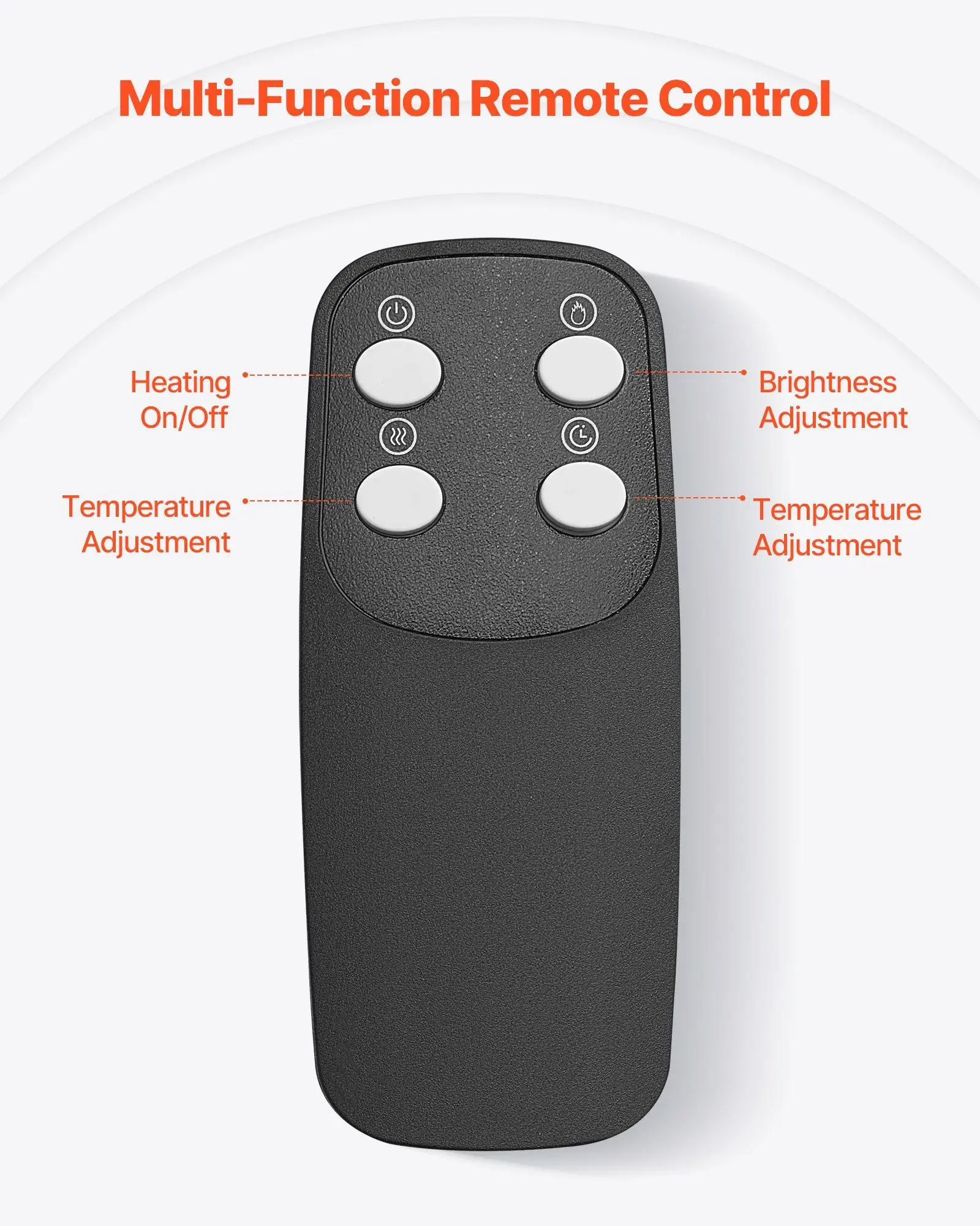 33 Inch Freestanding Electric Fireplace 1500W 5120BTU Fake Electric Fireplace Stove Heater with Mantel for Living Room Bedroom