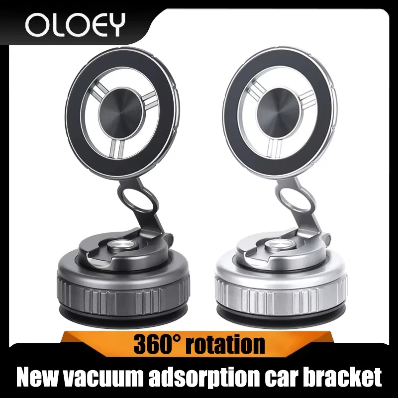 

New folding vacuum magnetic car navigation suction cup mobile phone holder.