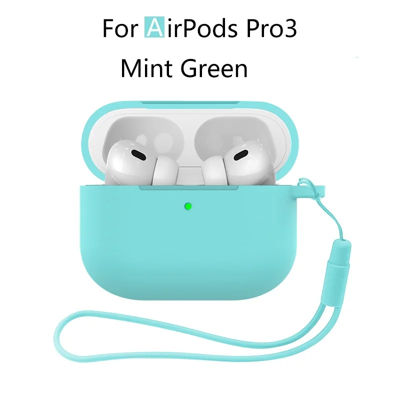 Neu für Airpods Pro 3 2025, Silikonhülle, Kopfhörer-Zubehör mit Reinigungsset und Lanyard, vollständige Schutzhülle für Airpods Pro 3 – Detail 22